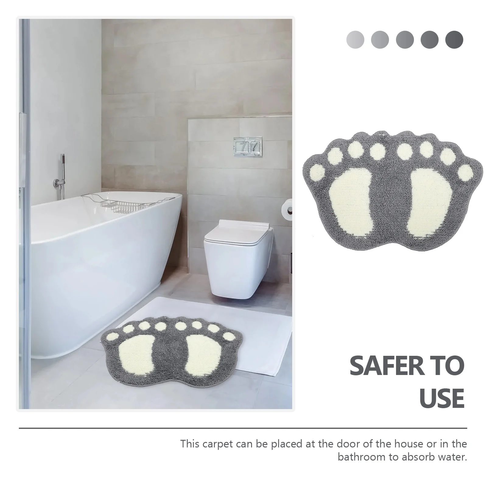 

Cloud Shaped Bathroom Rug Non-Slip Absorbent Door Mat Materials Home Decoration Cloud Shaped Door Mat Bathroom Rug