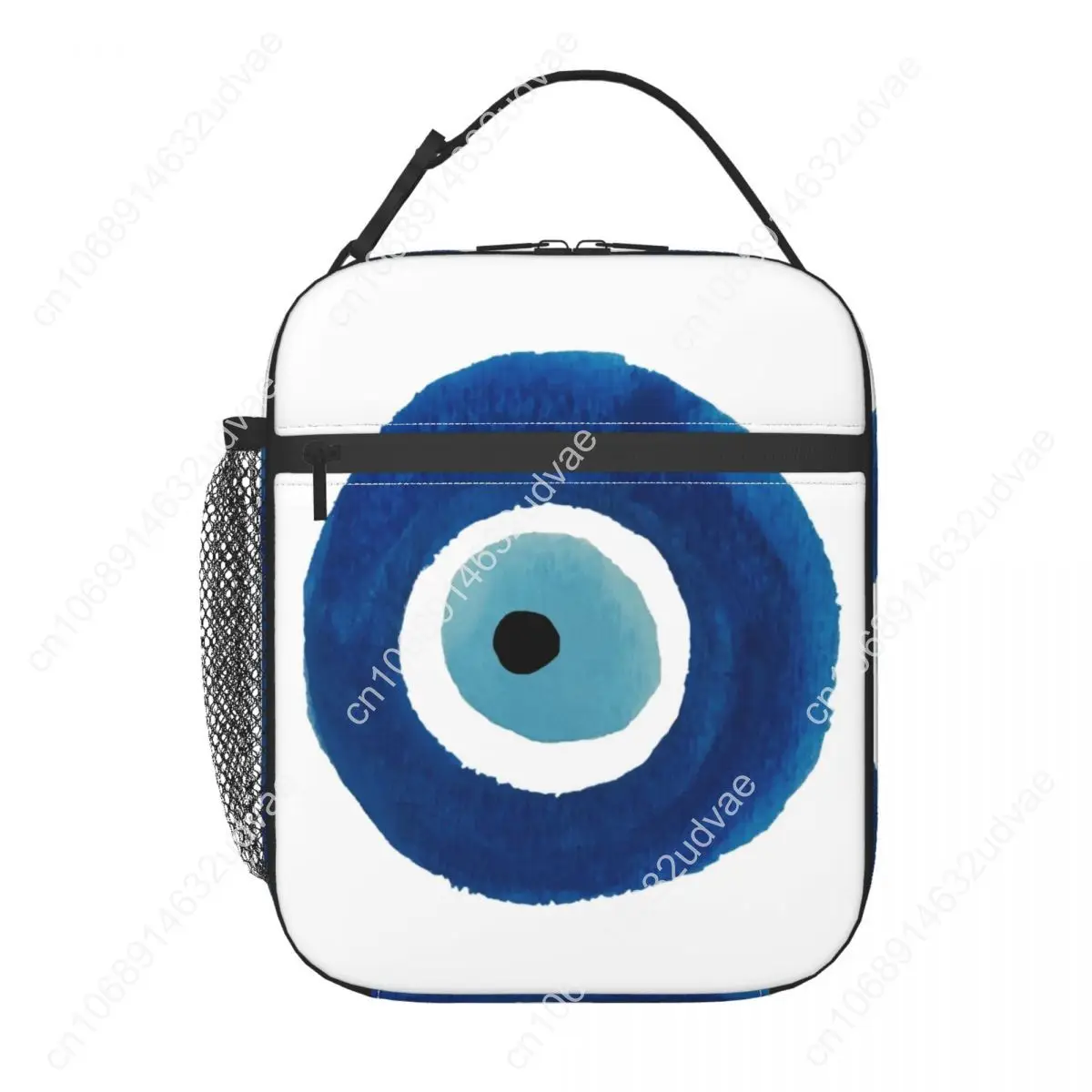 สีน้ํา Evil Eye Nazar ภาพวาดถุงอาหารกลางวันฉนวนสําหรับสํานักงาน Hamsa Lucky Charm Leakproof Thermal Cooler กล่องอาหารกลางวันเด็ก