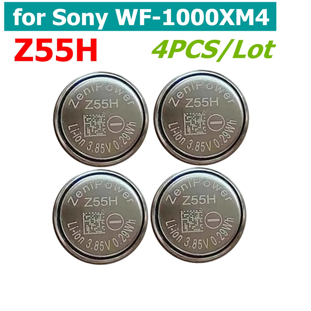 

4 шт./лот Z55 Z55H CP1254 аккумулятор для наушников Sony WF-1000XM3 WF-1000XM4 WF-SP900 WF-SP700N WF-1000X WI-SP600N TWS