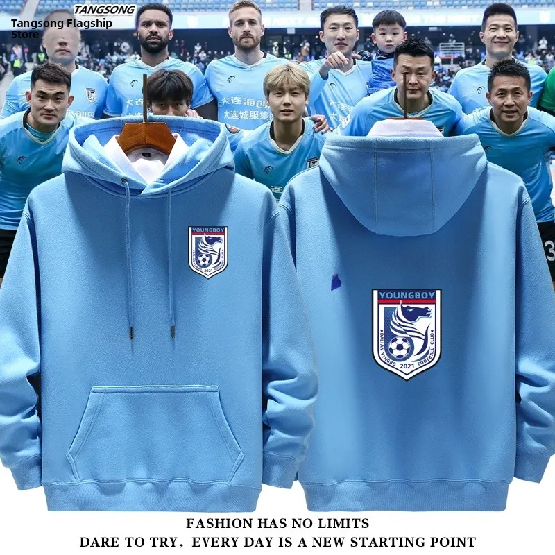 2024 Dalian ngbo Fooall T orm Hoodie ex Comfortable Long Sve Sweatirt Support War irt Trendy Streetwear