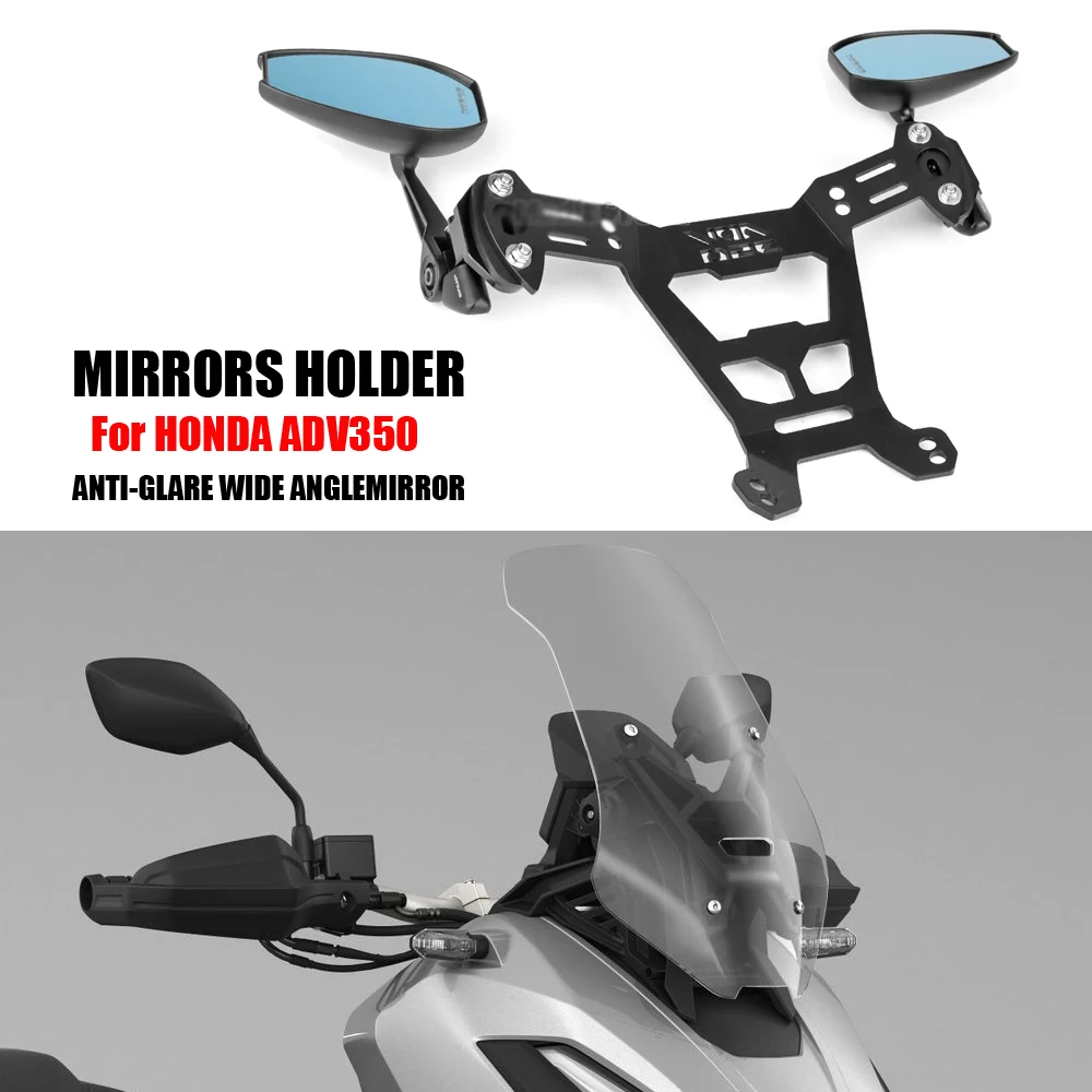 For HONDA ADV350 adv 350 2022 2023 Motorcycle Accessories Mirrors Bracket Kit Windshield Rearview Mirrors Holder Holder Adapter