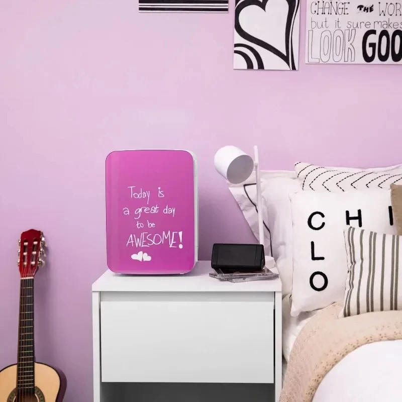Mini Fridge for Bedroom Car Desk and Dorm - Portable Thermoelectric Cooler and Warmer