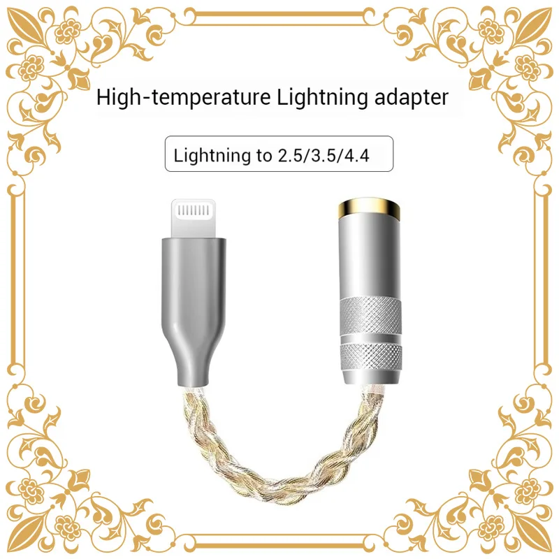 O adaptador de fone de ouvido AIMDELL é adequado para converter fones de ouvido Apple 13/14 para uma porta Lightning para um adaptador de 3,5 MM