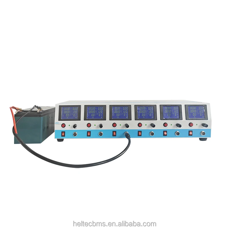 

Battery Tester 6 Channel With Display 7-23V Multi-functional Charge Discharge Battery Repair Device Battery Analyzer Tester