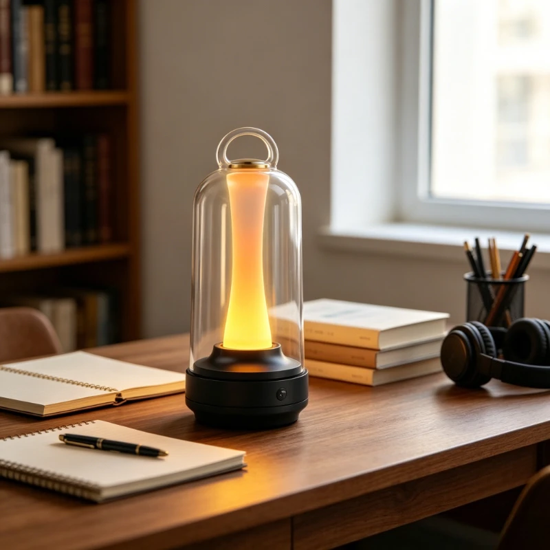 Rechargeable Touch LED Dimmable Candle Room Lamp Waterproof Reading Mood Light for Home Bedside Bar Desk Outdoor Mushroom Lamp - view 4