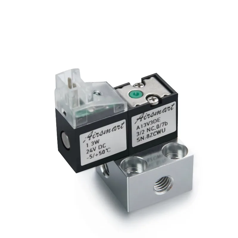 

High Quality Long Life FPM12v/24v Normally Closed Electric 2/3 Way Solenoid Valve for air