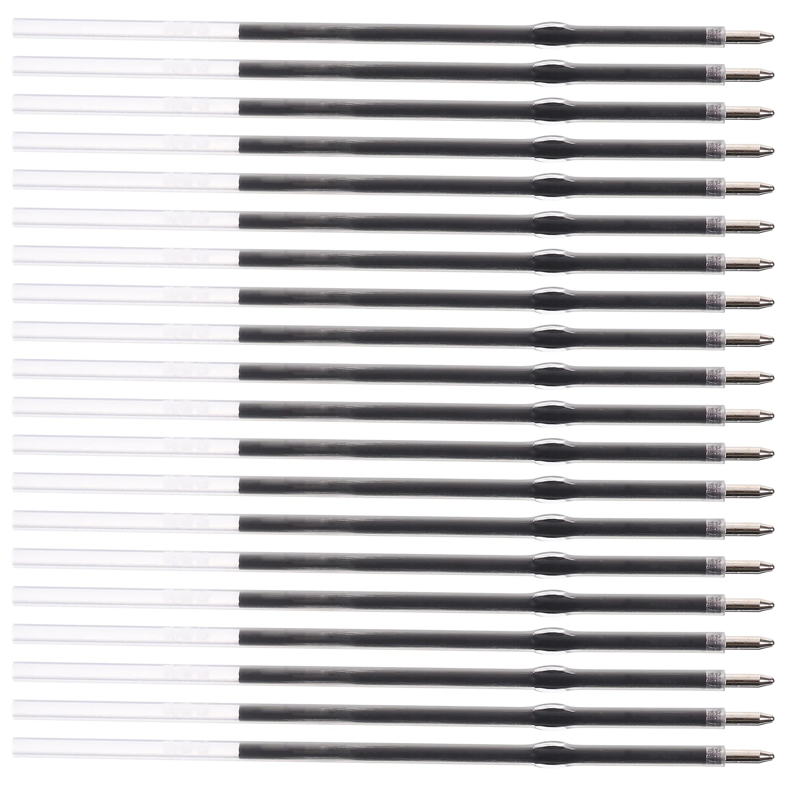 

100 Pcs Decor 07mm Black Office Push-button Ballpoint Pen Refill 100pcs Gel Fine Refills Filling 10x02x02cm Professional