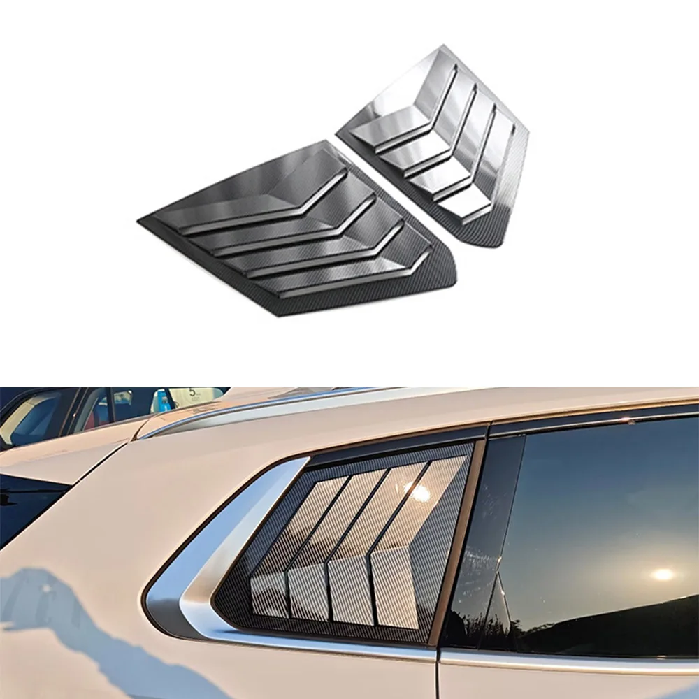 

Automotive Rear Side Quarter Window Trim Compatible with BMW X3 2025,Carbon Fiber Texture Quarter Panel Rear Side Window Louver