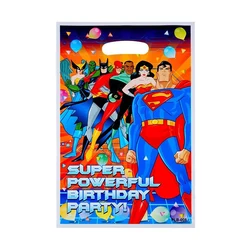 10pcs/lot Superheroes Theme Kids Boys Favors Happy Birthday Party Gifts Surprise Candy Bags Decorations Loot Bags