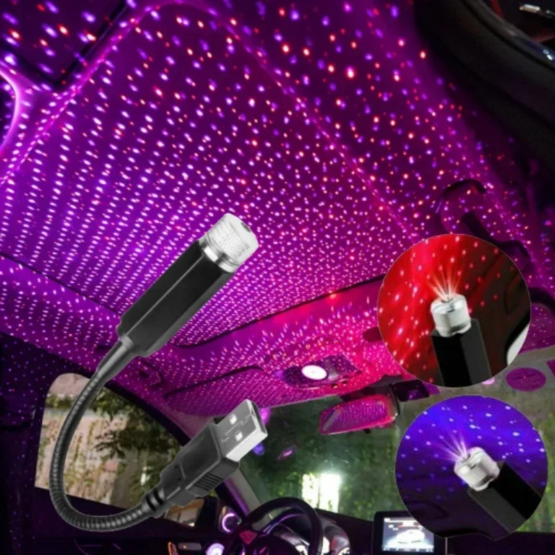 

5 В светодиодный USB звездный ночник романтическая галактика звездная ночь проектор окружающий свет Plug and Play автомобильный навес декор потолка комнаты