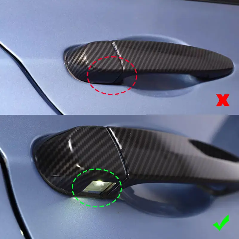 Araba dış kapı kolu çekin kapak Trim için BMW 1 3 serisi X1 X3 X4 X5 X6 F20 E90 E92 E93 F30 F31 F35 E84 F25 F26 E70 E71 LHD