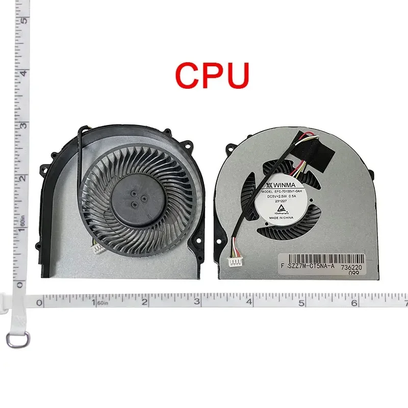 Laptop Cpu Gpu Fan For CLEVO NH50EA NH50RA EFC-70100V1-0AH EGC-77100v1-0AH 911MT 911ME MP 911 PLUS 911ST G7000S T58-V ZX8 cr5s1
