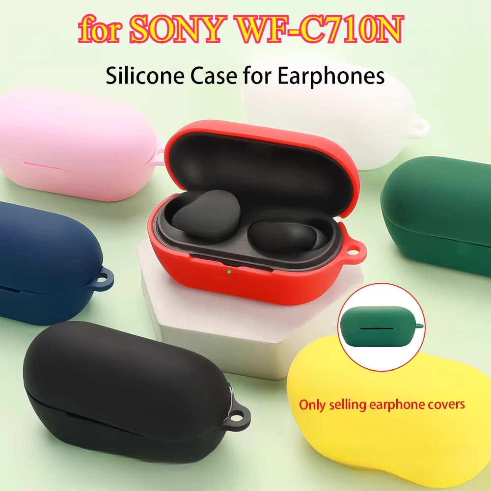 Para SONY WF-C710N funda antideslizante de silicona para auriculares inalámbricos Bluetooth funda para sony C710N caja de carga funda protectora