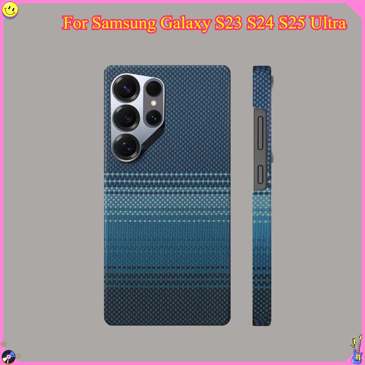 

Magnetic Aramid Carbon Fiber Phone Case Cover On For Samsung Galaxy S23 S24 S25 Ultra Plus 5G S 24 25 S25Ultra Magsafe Macsafe