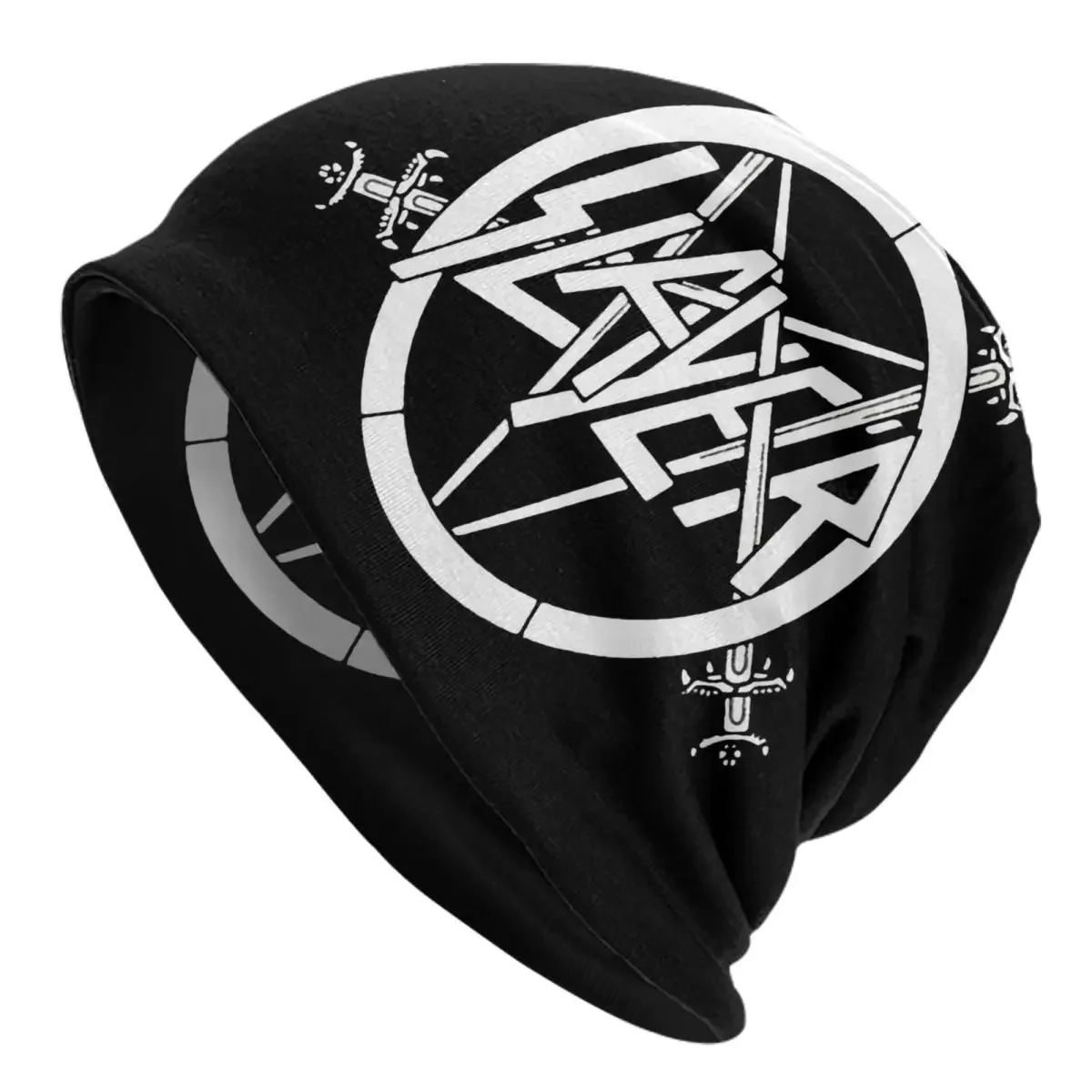 

Heavy Metal Rock Slayers Logo Beanies Caps For Men Women Unisex Street Winter Warm Knitted Hat Adult Band Bonnet Hats