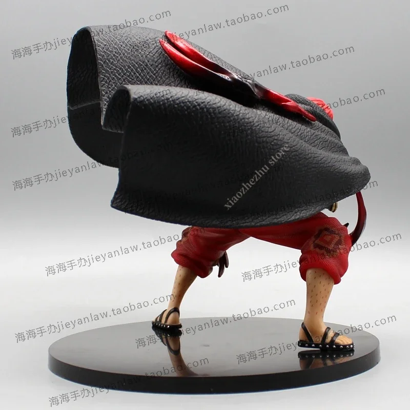 18.5cm Integrated Anime Character Shanks Yonko 4 Emperor Red Hair Action Doll Pvc Model Statue Decoration Toy Christmas Gift