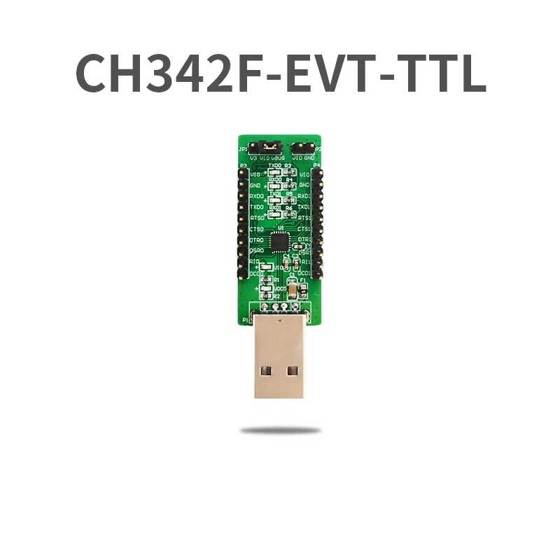1Pcs CH342 USB to 2-way TTL Serial Module CH342F Serial TTL Function Evaluation
