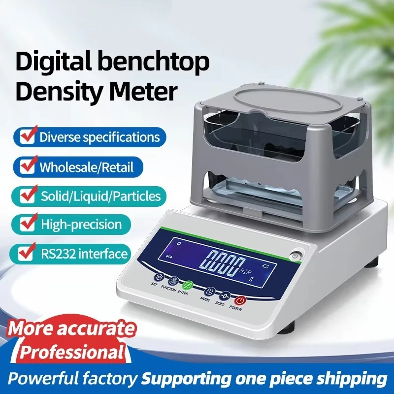 Densímetro digital NO.1: densímetro sólido/densímetro de líquido; Probador de oro y densímetro de metales preciosos (320 g/0,005 g)