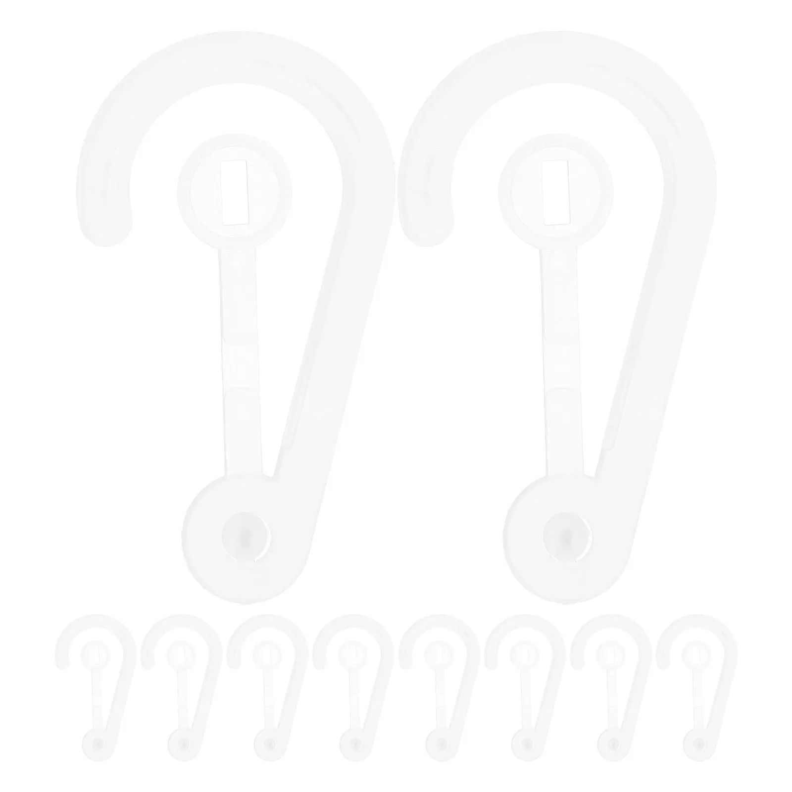 

390Pcs DIY Reusable Moisture Absorbing Bag Hooks Hanging Closet Bathroom Kitchen Dehumidifier Plastic Hooks Handbag Hanger