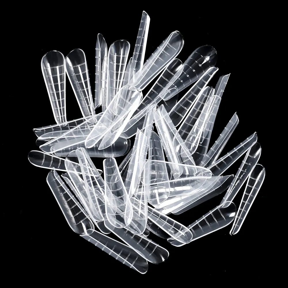 500pcs/bag Acrylic False Nails Art Dual Form French Tips Poly Gel Extension Mode Acrylic Manicure Accessories