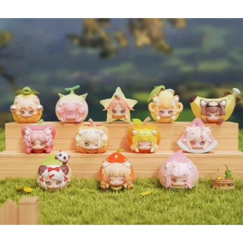 

Genuine Cat Ni Baby Knows Food Molecular Series Cute Grain Blind Bag Blind Box Cute Ornament Handmade Trendy Play Gift for