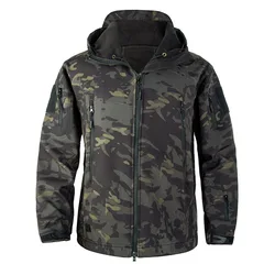 Outdoor Soft Shell Men's Waterproof Jacket M65 Windbreaker, Cold and Warm, Camping, Mountaineering, Outdoor Sprinting Jacket