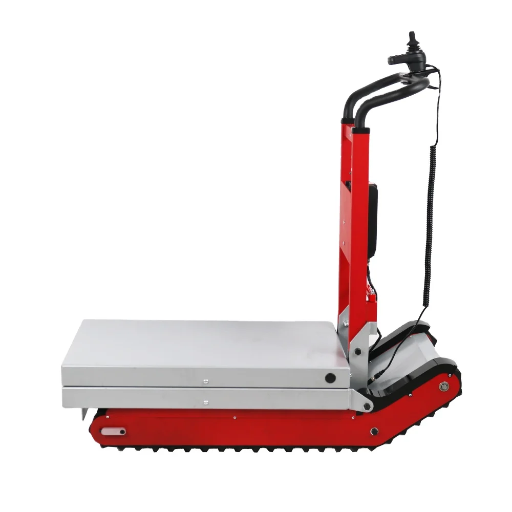 Foldable Crawler Cargo Trolley, Lithium Powered Stair Climbing Transport Equipment