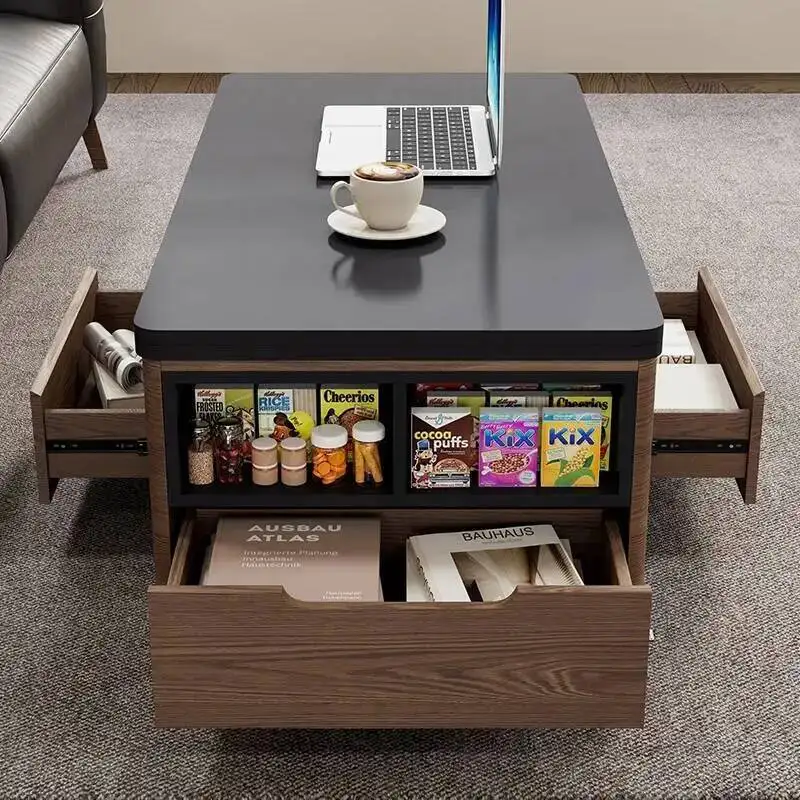 Solid Rustic Wood Table Nordic Coffee Designer Minimalist Modern Coffee Table Living Room Wohnzimmer Tisch Furniture For Home