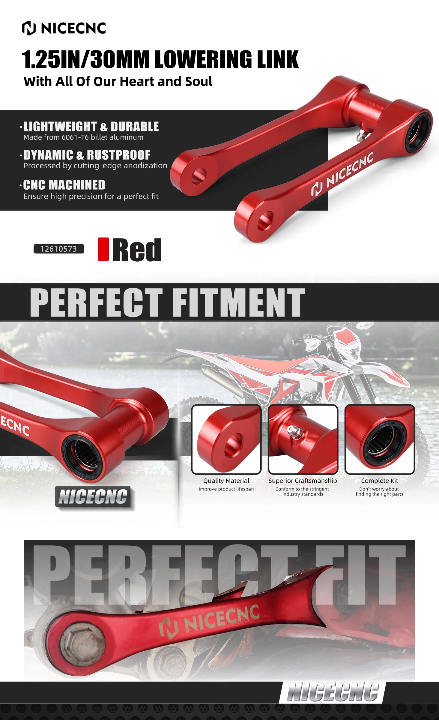 (EU-Lager) Tieferlegungssatz für Beta RR 300 X-PRO 2025, RR 125, RR 200, 250, RX 300, 350, 390, 430, 480 und XTrainer 300 250 (2015-2025) – Detail 1