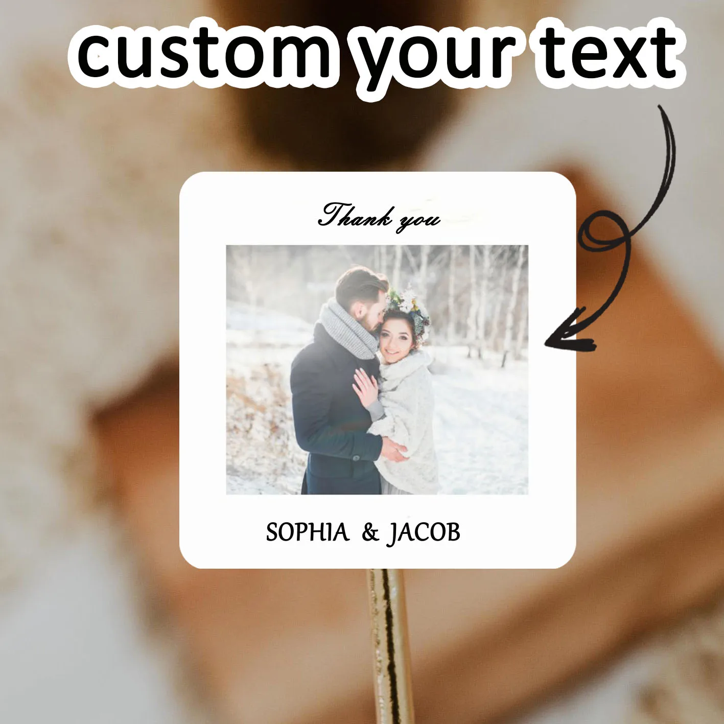 

90PCS Custom Personalized Name and Birthday Stickers (For Weddings, Baptisms, Parties, and Gift Wrapping)