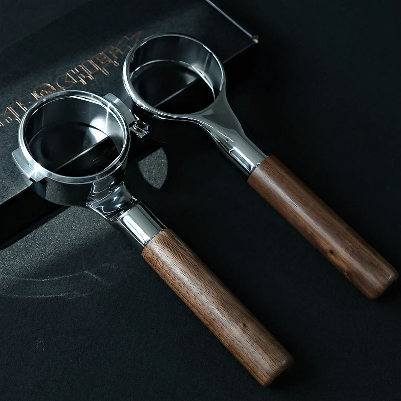 

Suitable for mischief mischief Flat bottomless coffee handle Suitable for E61 hot mom Black walnut weighs 400g