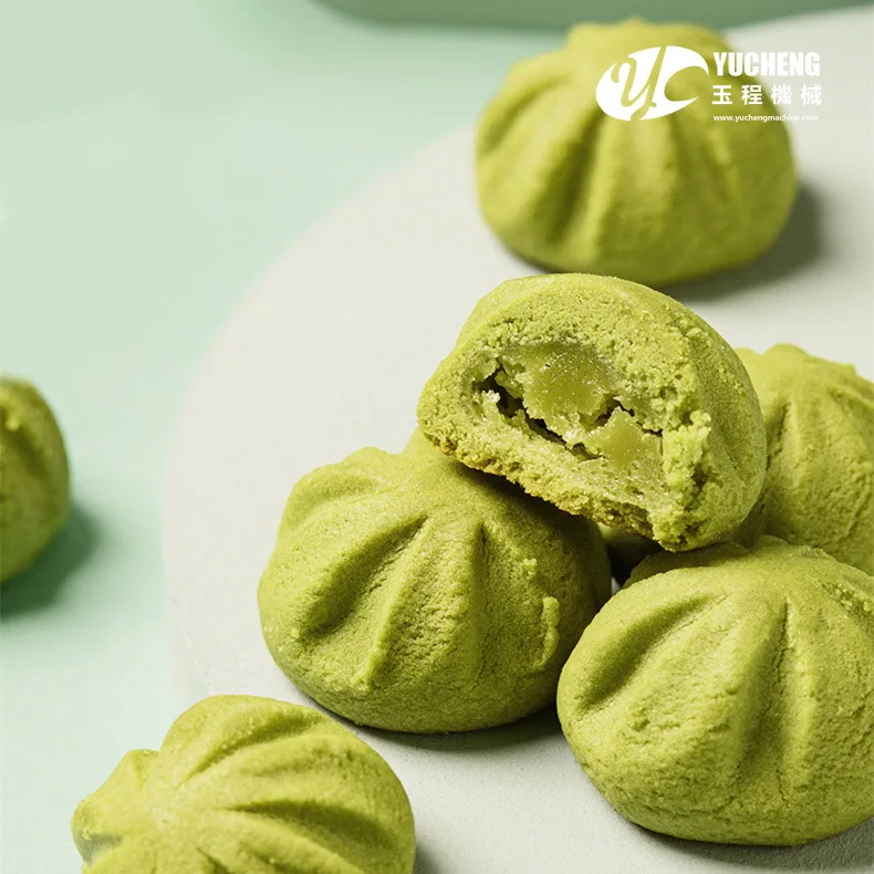 Automatic popping cookie embossing egg brushing machine with bottom price