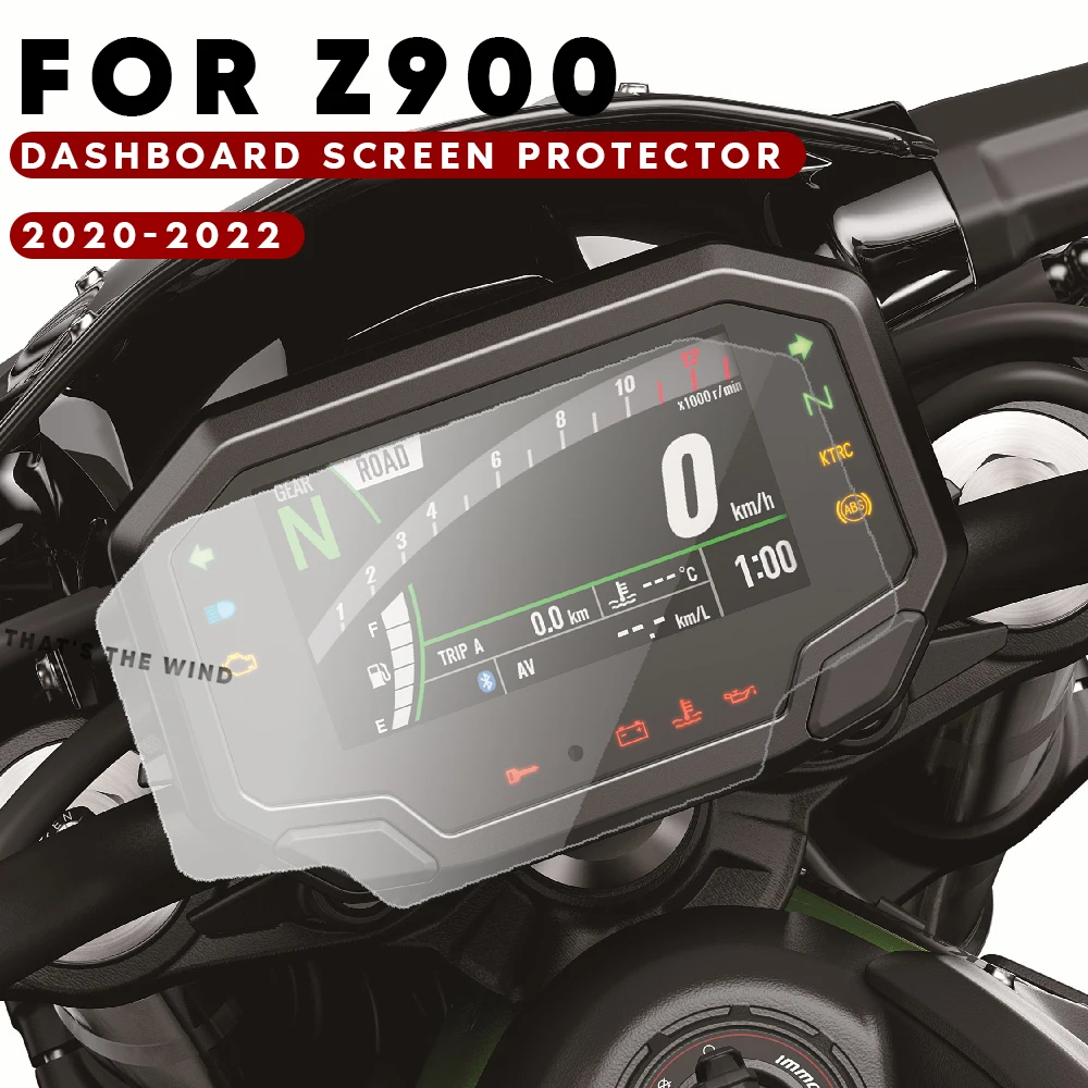 Dla Kawasaki Z900 ABS 2021 2020 motocykl Scratch Cluster ochrona Instrument Film ekran Dashboard