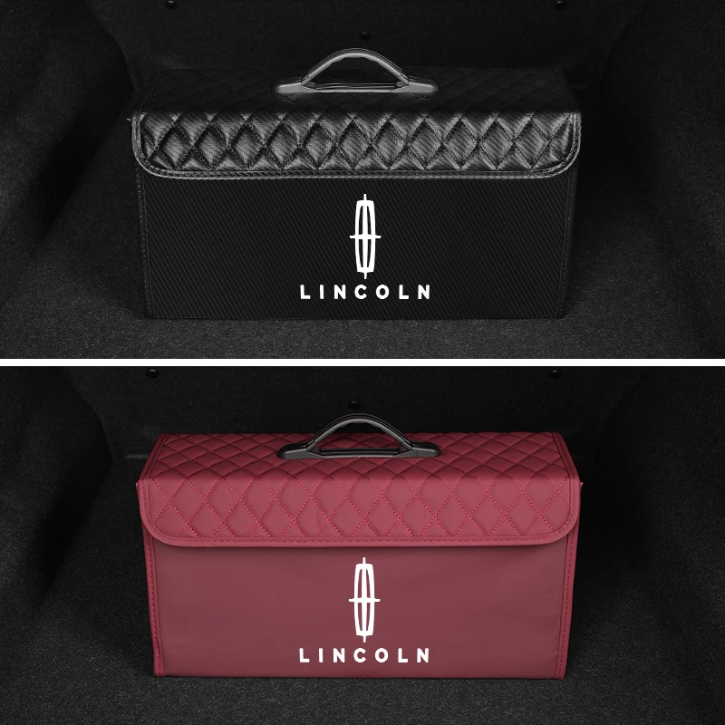 

Car Tools Travel Organiser Leather Storage Bag For Lincoln Nautilus Aviator Navigator MKZ MKX Continental MKC MKT Voyager Corsai
