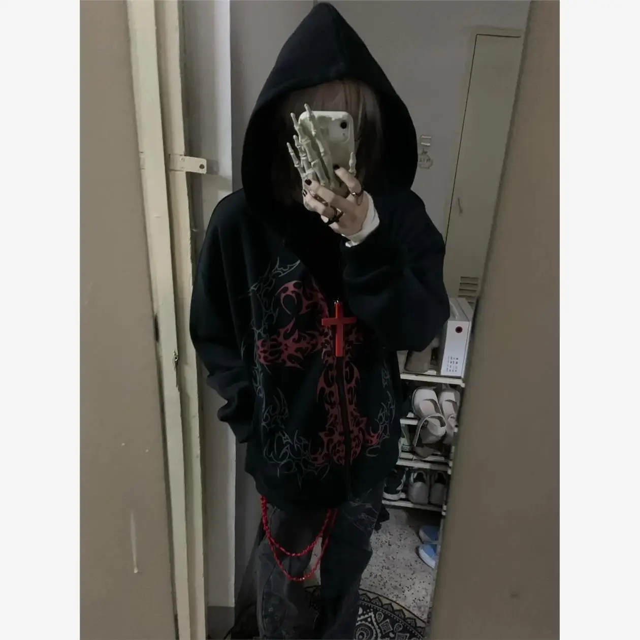 

K Punk Sle Толстовка с татуировкой и принтом Long Sve Женская футболка Cool Sle Street Faion Осенняя одежда Повседневная свободная майка