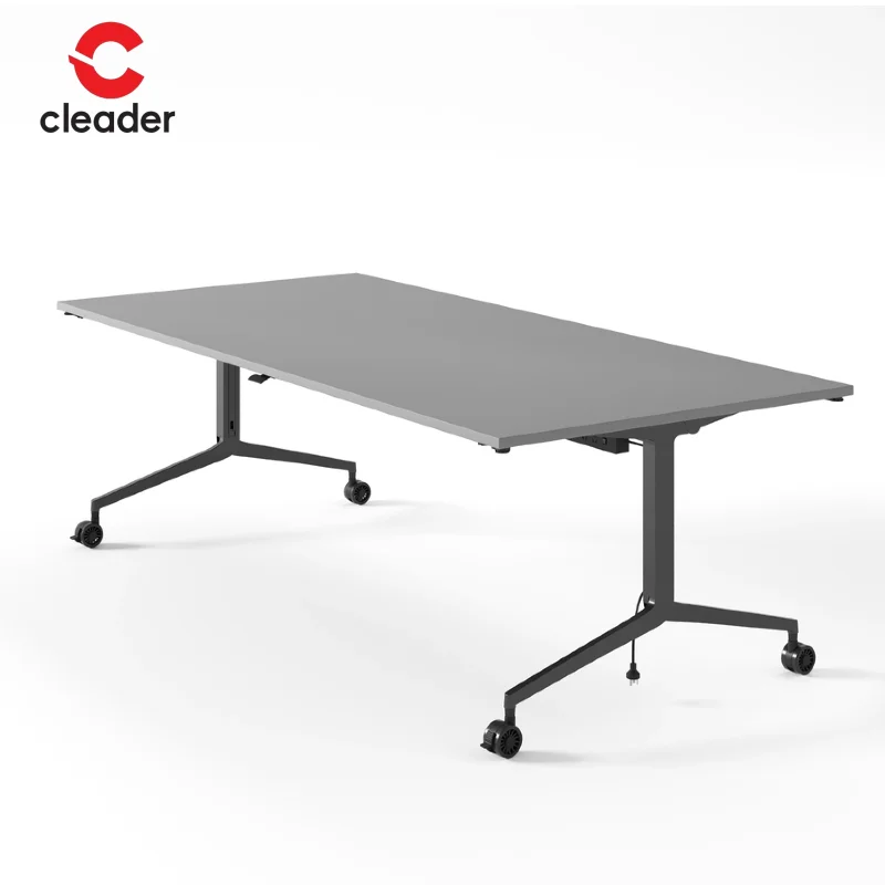 

Modernity Modular Office Furniture Foldable Conference Meeting Table with Wood Panel Style