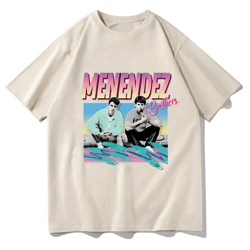 Nicholas Chavez Menendez Brothers T-shirts Man Women Harajuku O-neck Summer Pure Cotton Casual TShirts Graphic Streetwear Tops