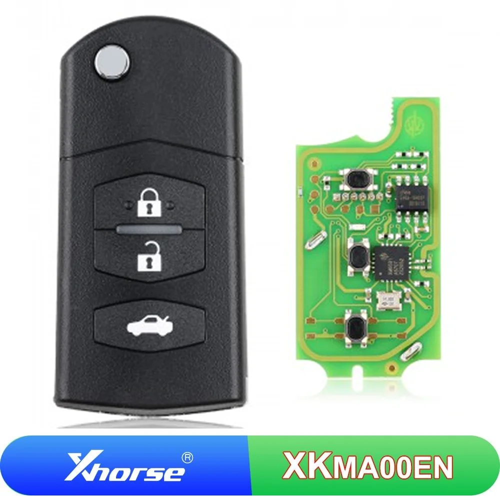 

5/10 Pcs XKMA00EN Xhorse XK Wired Remote Key VVDI Car Key 3 Buttons Universal Flip Car Key For Mazda