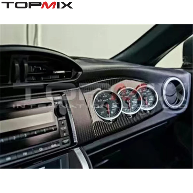For Toyota FT86 Carbon Fiber Instrument Mount Gauges (Temperature, Turbo, Water, Rotational Speed, Oil Temperature)