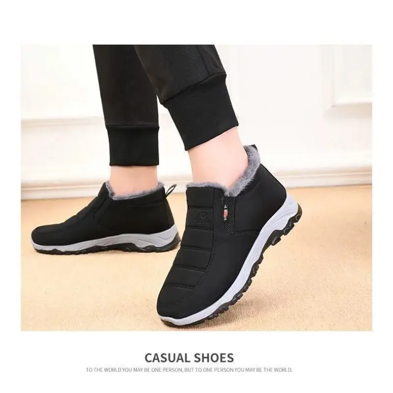 

Chunky Sole Affordable Snow Boots ​Men's Shoes Autumn Winter Casual Cotton Warm Wear Resistant