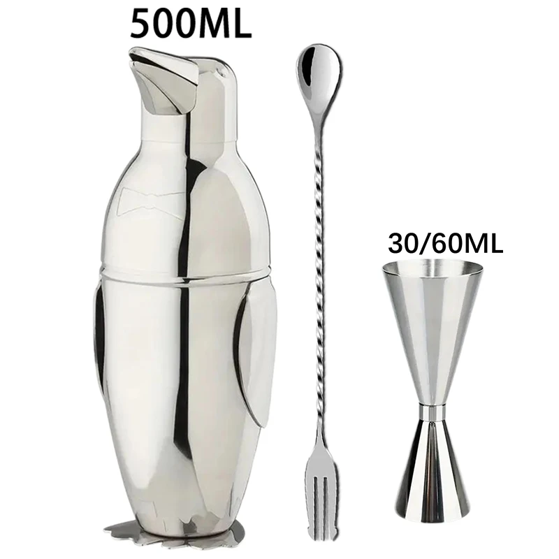 

2025 New Cocktail Shaker Set Stainless Steel Bartender Kit Cocktail Mixer Wine Martini Shaker Party Bar Tools