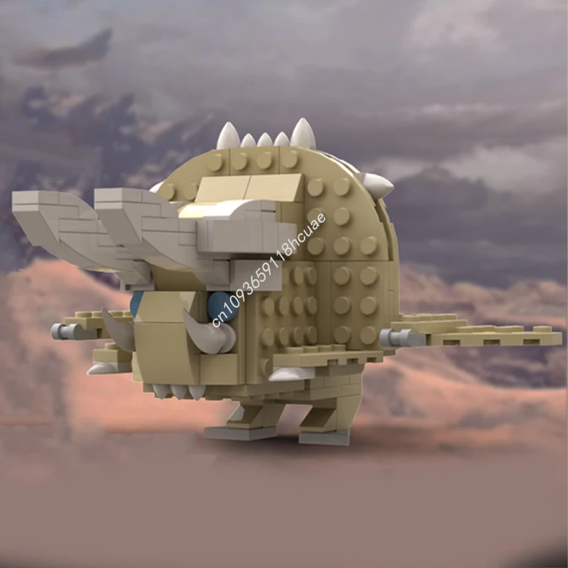 

192pcs MOC Diablos Monster Hunter Brickheadz Model Building blocks Architecture craft toys Modular Christmas gifts