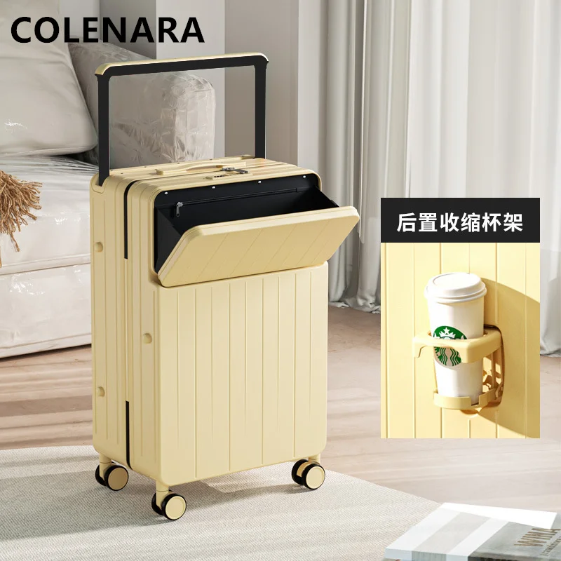 COLENARA-Valise Multifonctionnelle Universelle de 20, 22, 24 et 26 Pouces, Nouvelle Valise d'Embarquement Ouverte à l'Avant, Bagage de Grande Capacité