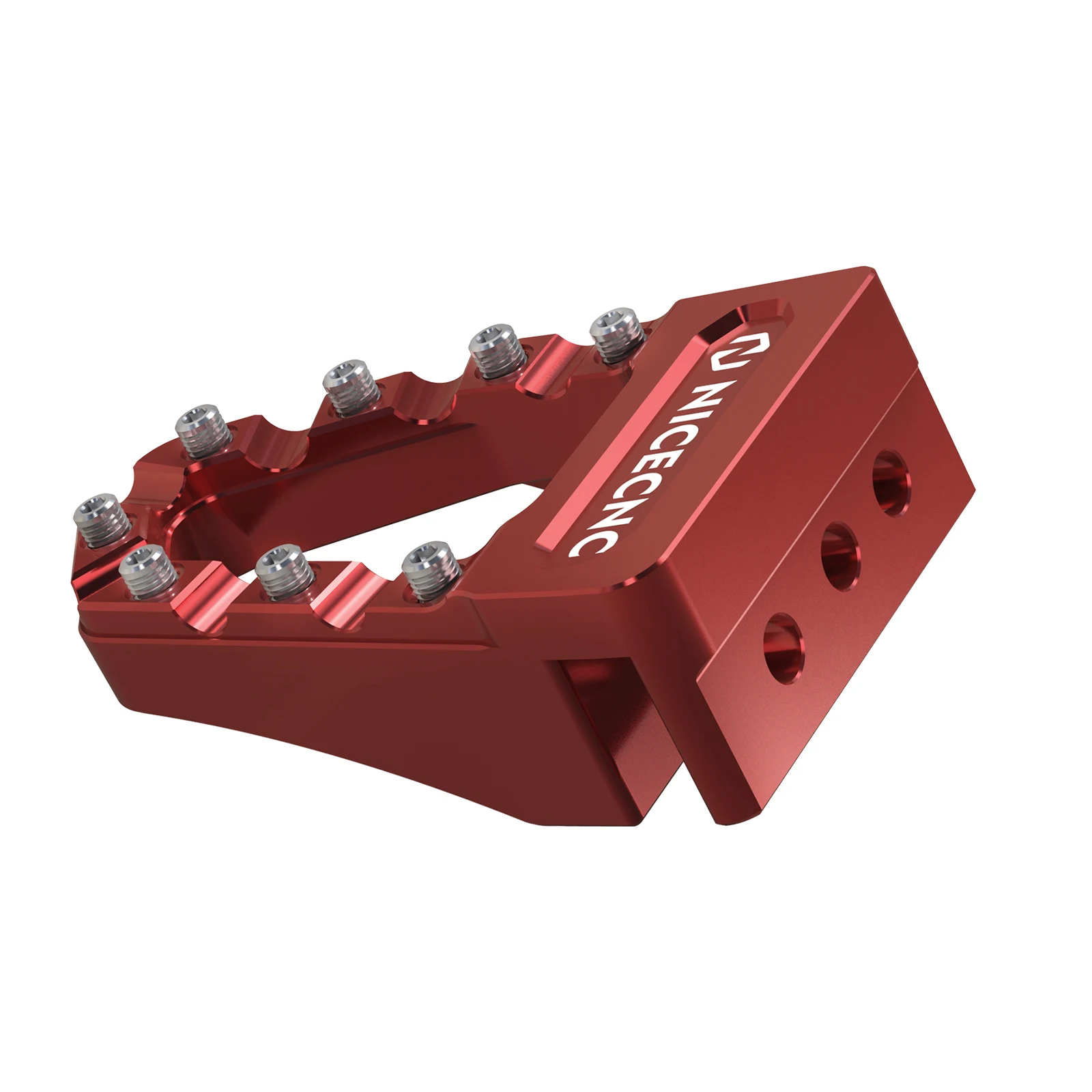 NICECNC Für Honda TRX450R 2006-2009 Hinterradbremspedalspitze für Honda TRX450ER Aluminium verbreitertes, rutschfestes, verstellbares ATV-Zubehör – Detail 14