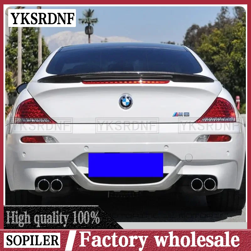 For BMW 6 Series E63 And E64 Convertible Not For E64 Carbon Fiber Rear Trunk Spoiler Tail Wing 04-09 Car Styling Rear Wing