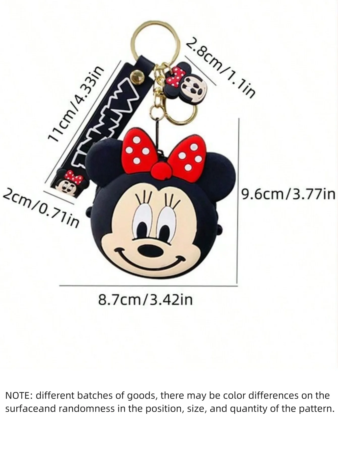 1 قطعة ميكي ميني ماوس حقيبة كروسبودي للنساء الكرتون الشكل ميني ميكي لطيف هلام السيليكا الكتف مفتاح سلسلة حقيبة الملحقات