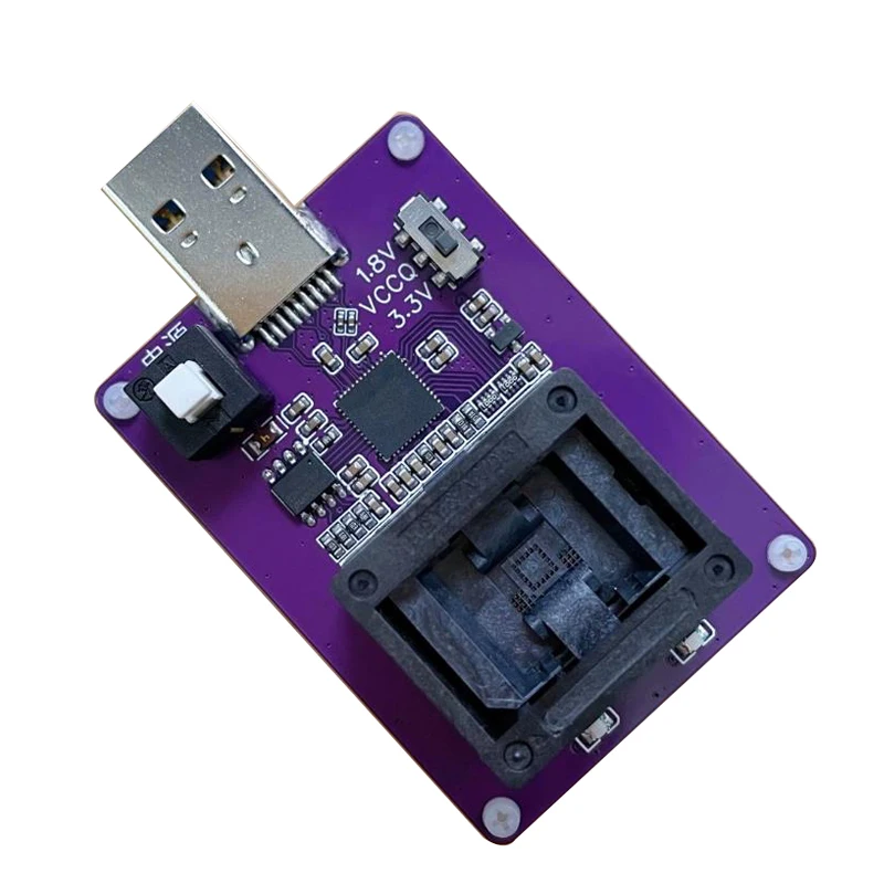 EMMC153 to USB 3.0 Burning Socket Read-write Test Socket BGA153 Test Stand HS200 GL3224E Chip