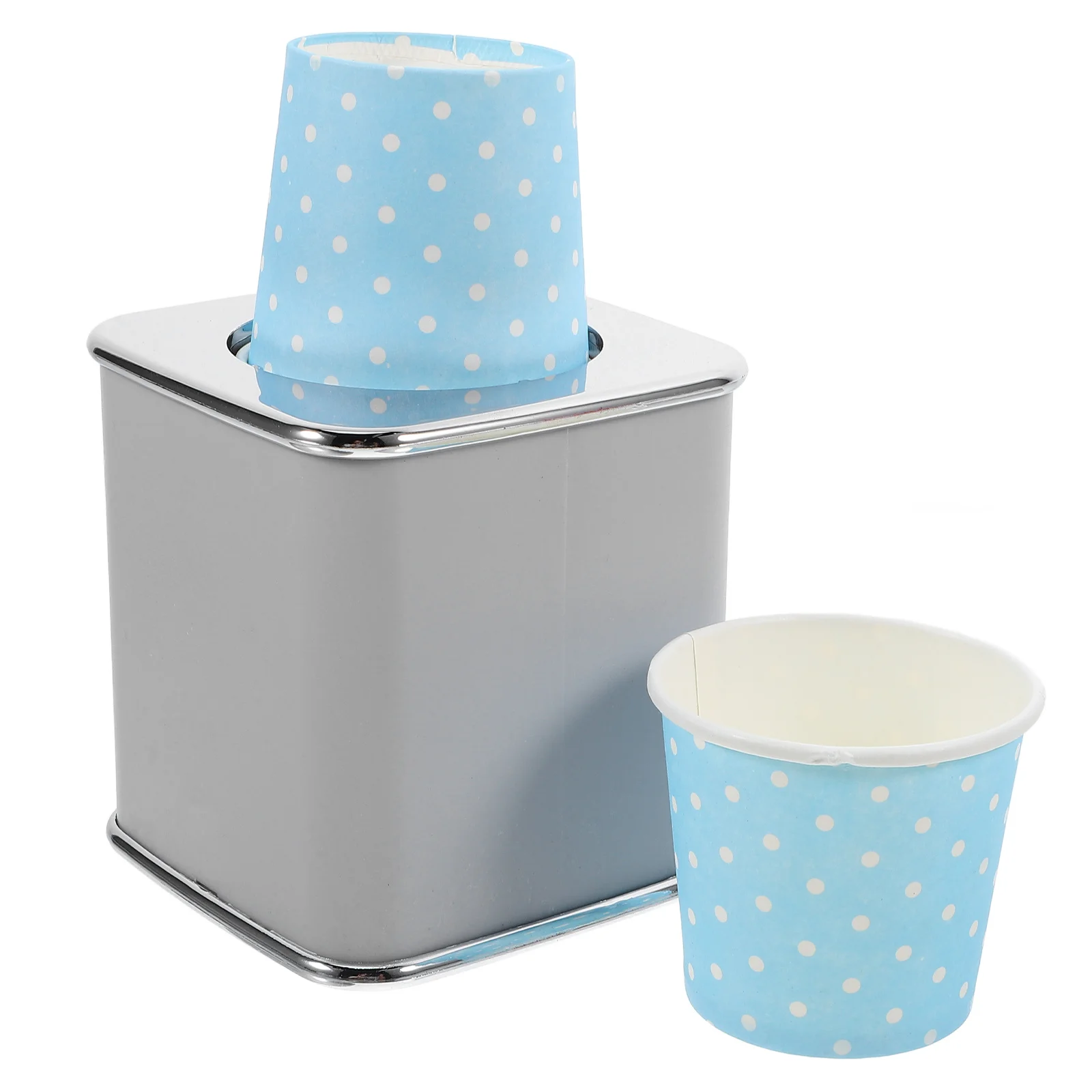 

10pcs Paper Dispenser Upside Down Design For 57-66Mm Cups Dust-Proof Pull Type Water Cup Holder Desktop Beverage Organizer Cup