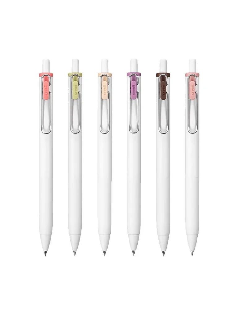 6pcs Japan Uni Uniball One Night Cafe Limited Gel Pen Press Type 0.5mm /0.38mm Color Neutral Pen Office School Supplies