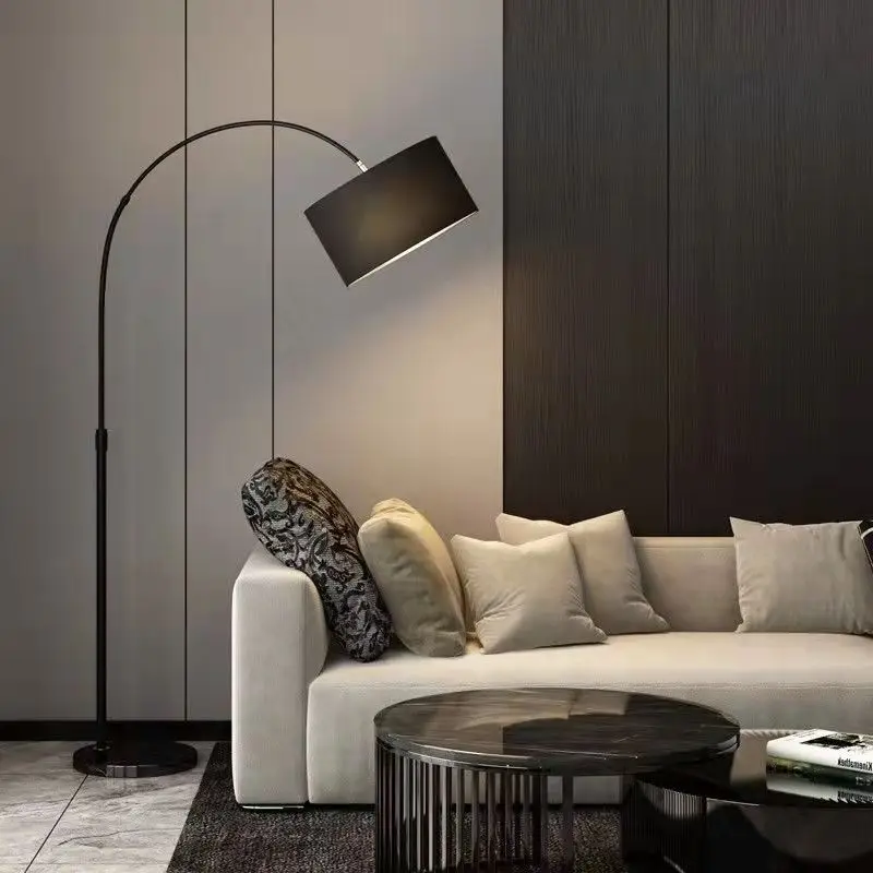 

Nordic fishing lamp floor lamp, living room sofa edge, light luxury design, pleated floor lamp